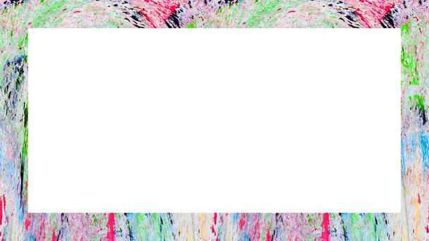 Marco de pared de yeso pintado pelado envejecido grunge viejo con textura agrietada antigua abstracta. Retro Stucco Scratched Pattern. Espacio vacío para imagen, texto. Rectángulo horizontal Banner - Foto, Imagen