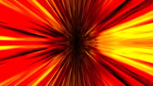 Стіни палаючого вогню помаранчевий і червоний плавець через Лаву - Кадри, відео