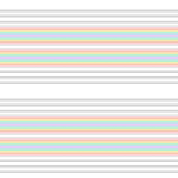 Rainbow Horizontal rayas sin costuras patrón de fondo adecuado para textiles de moda, gráficos
 - Vector, imagen