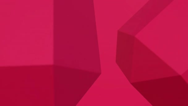 Looped animation pink geometric shapes Background , Abstract 3d rendering. Motion design 3d render animation - Footage, Video