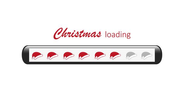 bar di carico natalizio con tappo di Babbo Natale - Vettoriali, immagini