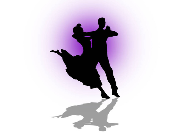 Quickstep Para taneczna, ilustracja - Zdjęcie, obraz