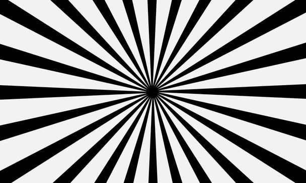 black and white rays, black burst background - Vector, Image