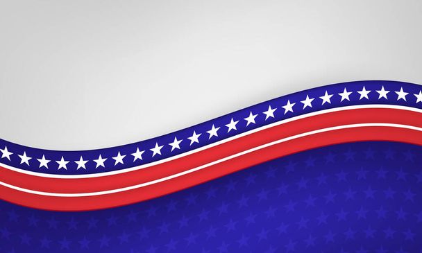 american flag back ground - Vector, Image