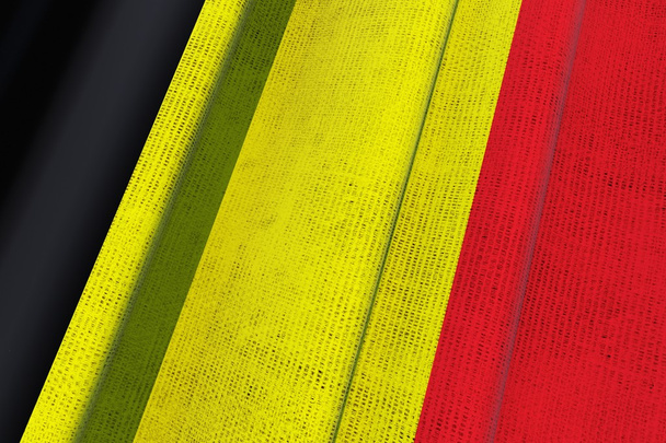 nationale vlag van België - Foto, afbeelding