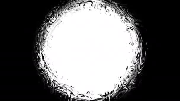 Morphing Circle With Liquid Effect Edges Collapsing Into Centre Hole - Footage, Video