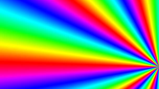 La rotación del lado derecho revela la transición de monocromo a rayas de colores - Imágenes, Vídeo
