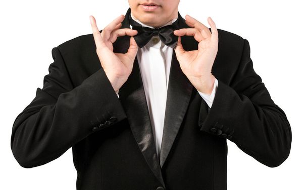 Man in tuxedo with bow tie - Фото, изображение