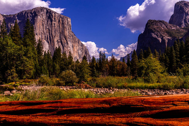 Muro de escalada en roca mundialmente famoso de El Capitán, Parque Nacional Yosemite, California, EE.UU. - Foto, imagen