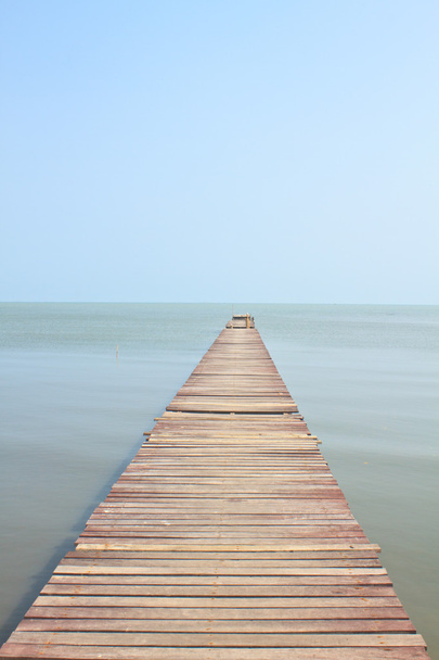 tahta köprüden denize - Fotoğraf, Görsel