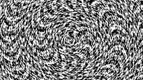 Máscara de ruido espiral giratoria profunda del vórtice del ruido estático giratorio - Metraje, vídeo