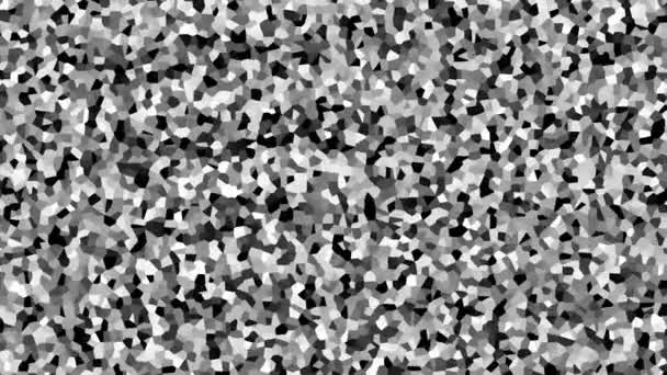 Masa de autómatas celulares que se mueven como una malla de fondo baja polivinílica abstracta - Imágenes, Vídeo