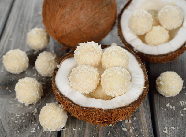 coconut candy - Foto, Bild
