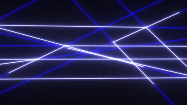 Światła laserowe obracające się na niebieskim skanerze Lidar - Materiał filmowy, wideo