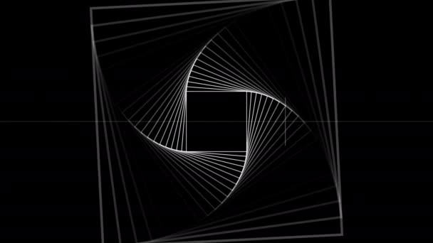 Tubo de patrón repetitivo de giro y dibujo de cajas - Metraje, vídeo