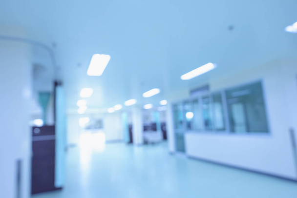 Abstract blur beautiful luxury hospital interior for backgrounds,medical equipment machines in empty hospital room, medical equipment concept. - Photo, Image