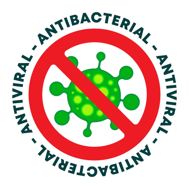 Ícone de gel antibacteriano - sinal desinfetante antiviral. Ilustração vetorial. - Vetor, Imagem