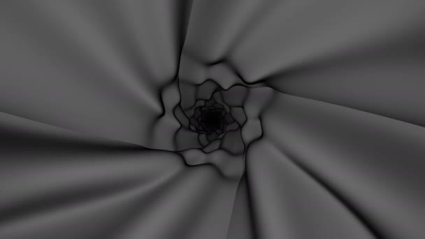 Grigio scuro grigio grumoso tunnel minerario astratto sotterraneo Rocky Tunnel Mask - Filmati, video