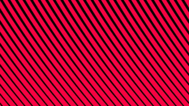 Linee di ondulazione diagonale rossa - Filmati, video