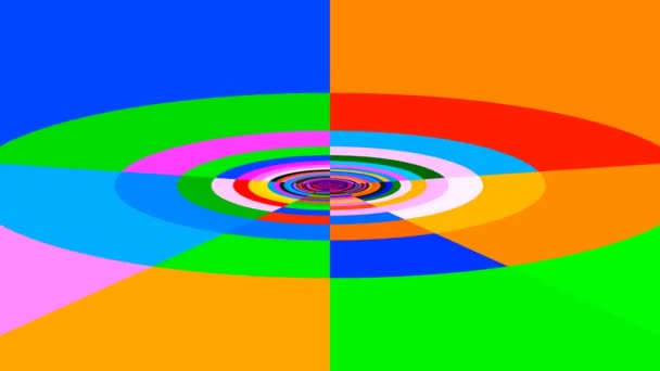 Túnel esmagador de cores de 8 bits Zooming - Filmagem, Vídeo