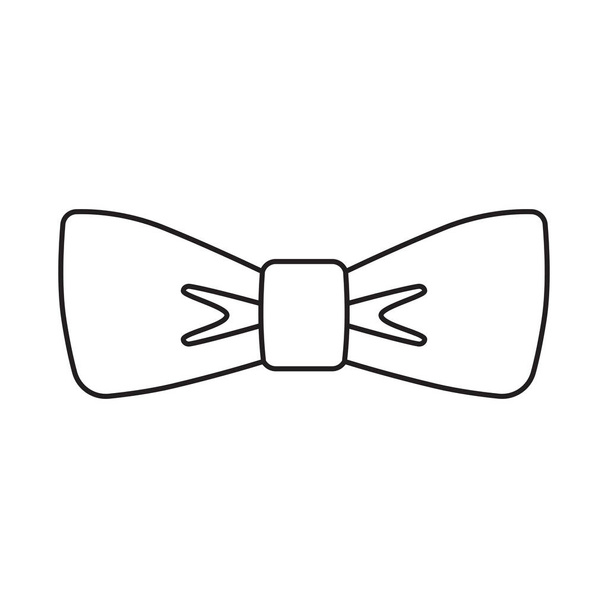 Classic bow tie vector illustration icon - Vector, afbeelding