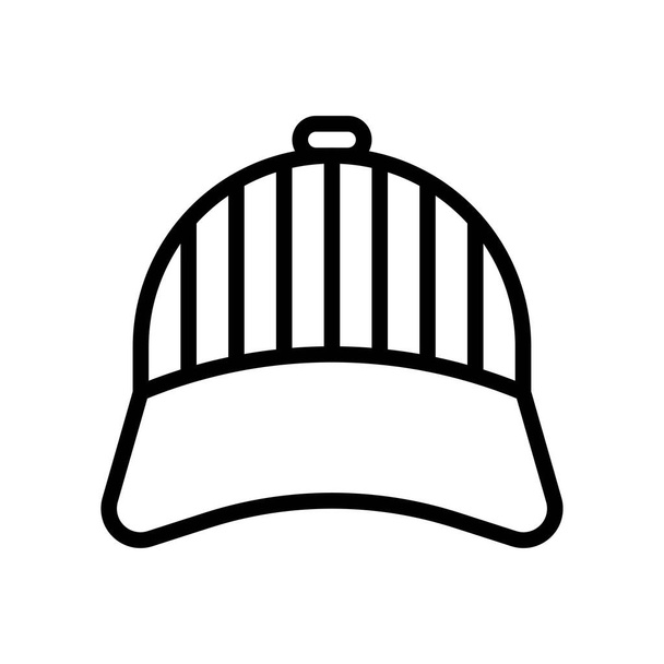 4ème de juillet lié chapeau de style drapeau de l'État uni avec des vecteurs de bandes dans le style linéaire - Vecteur, image