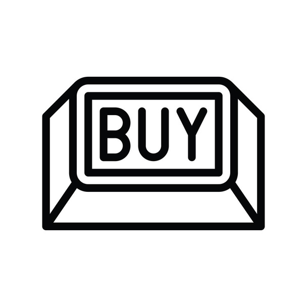 buy option button related to black friday vector in lineal style - Vector, Image