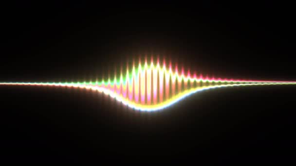 Κυματομορφή Οπτικοποίηση Χρώμα Bolus Soundwave - Πλάνα, βίντεο