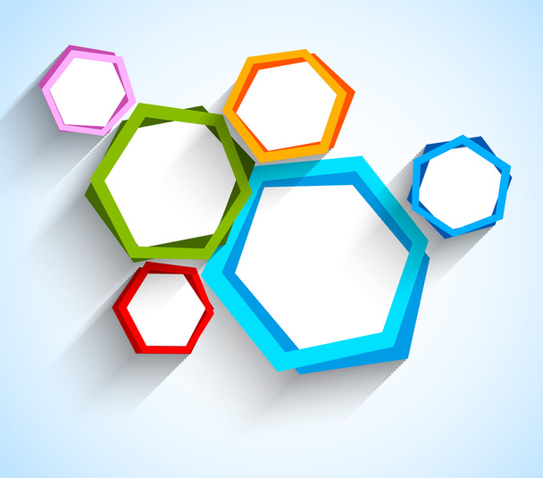 Abstract background with hexgons - Vecteur, image