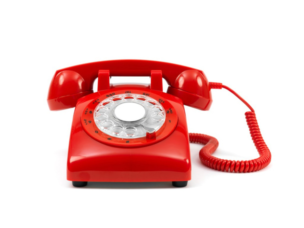 rode telefoon - Foto, afbeelding