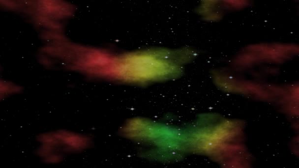 Sparkle glanzende blauwe ster deeltje beweging op zwarte achtergrond - Video