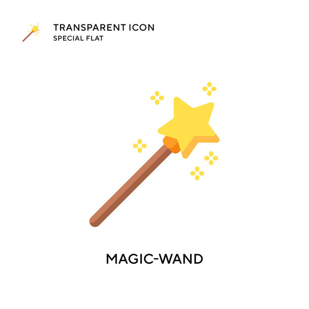 Magic-wand vector icon. Flat style illustration. EPS 10 vector. - Vector, Image