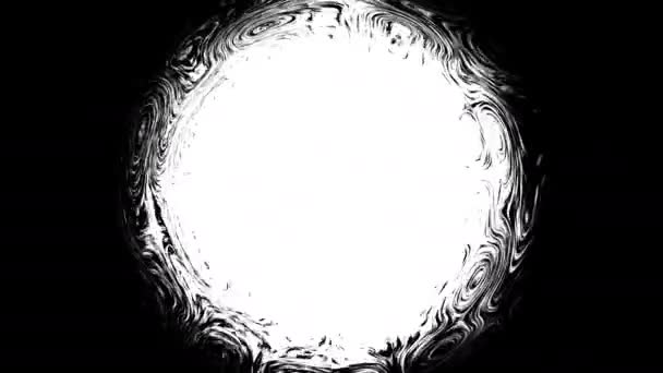 Morphing Circle With Liquid Effect Edges Collapsing Into Centre Hole - Footage, Video