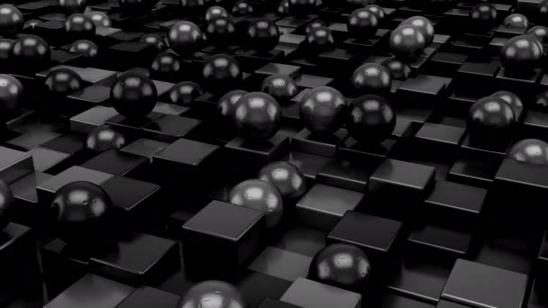 Background of Geometric Shapes. Abstract motion, loop, 3d rendering, 4k resolution - Footage, Video