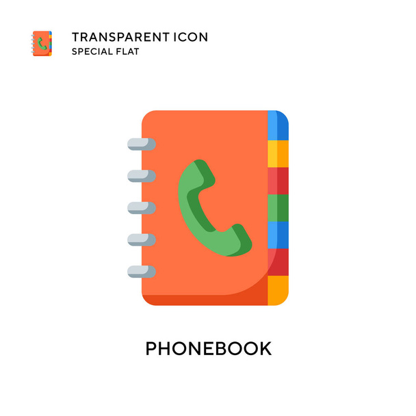Phonebook vector icon. Flat style illustration. EPS 10 vector. - Vector, Image