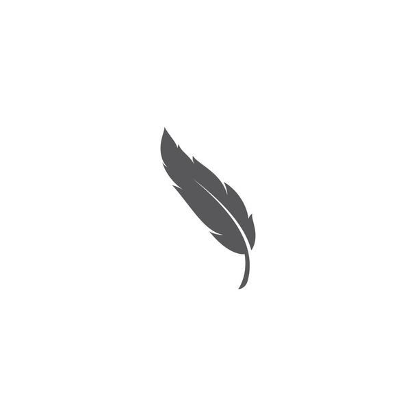 feather logo template vector icon design - Vector, Image