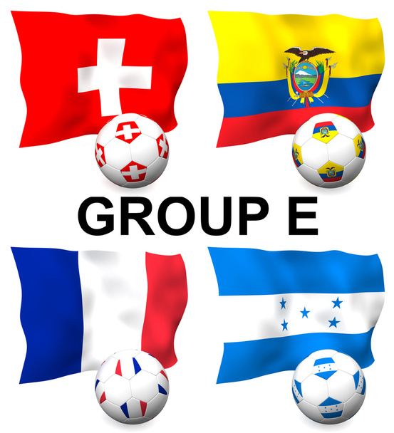 Grupa E piłki nożnej - Zdjęcie, obraz