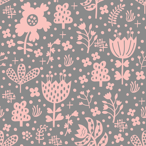 Flower seamless pattern - Vector, afbeelding