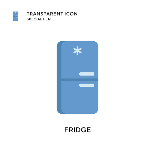 Icona vettoriale del frigorifero. Illustrazione in stile piatto. Vettore EPS 10. - Vettoriali, immagini
