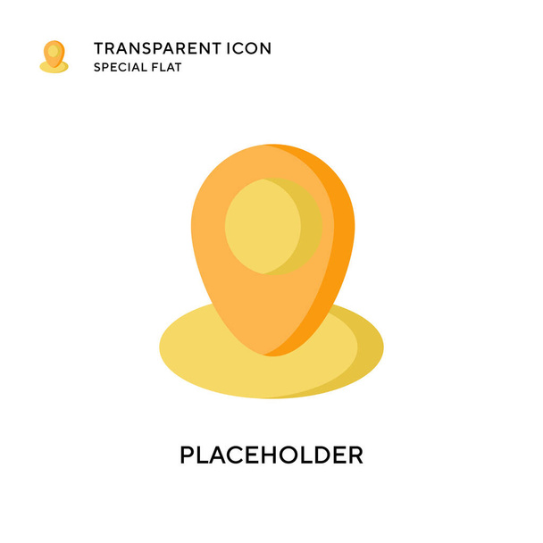 Placeholder vector icon. Flat style illustration. EPS 10 vector. - Vector, Image