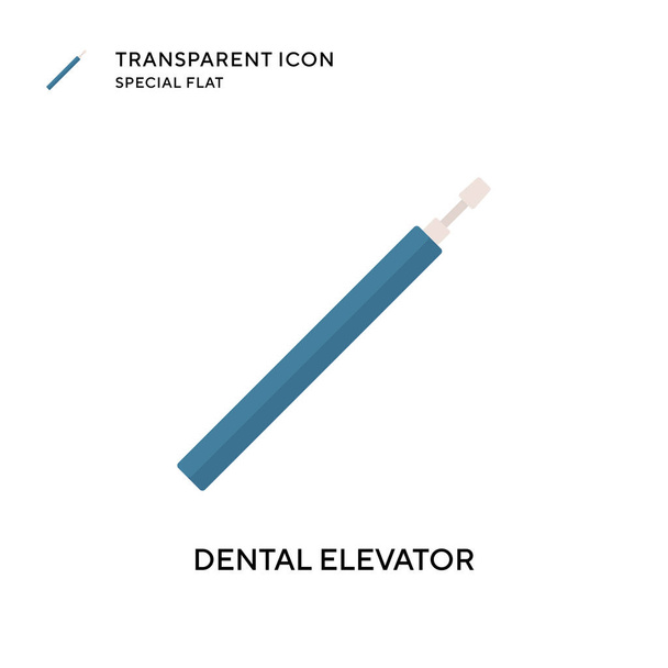 Icono del vector del ascensor dental. Ilustración de estilo plano. EPS 10 vector. - Vector, Imagen