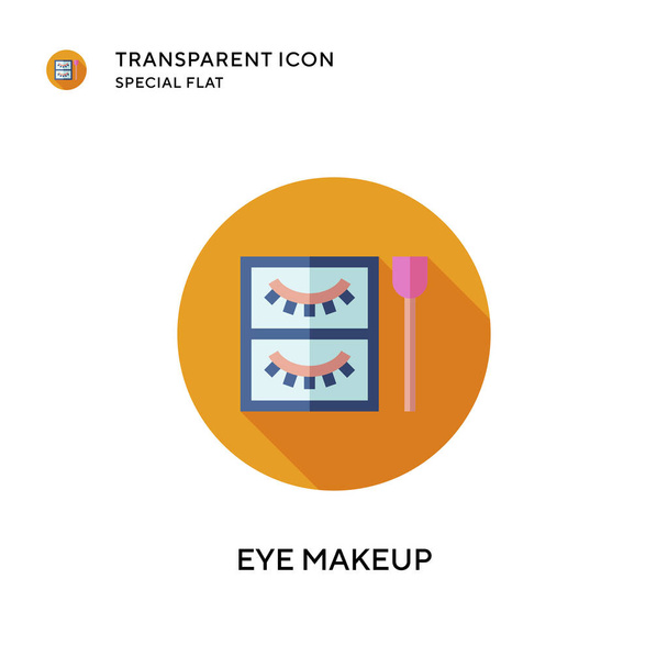 Eye makeup vector icon. Flat style illustration. EPS 10 vector. - Vector, Image