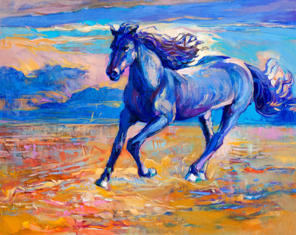 Sininen hevonen
 - Valokuva, kuva