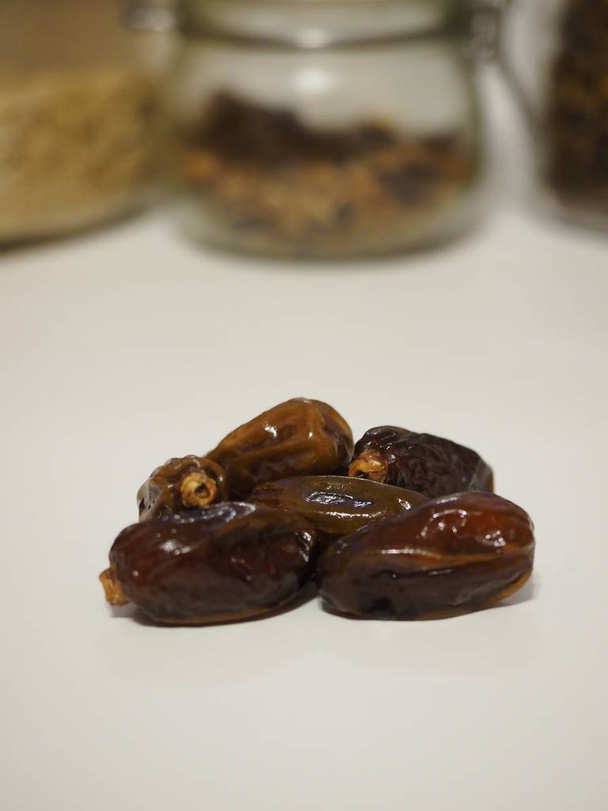 some dates on a white table - Photo, Image