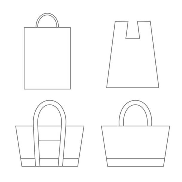 Plantilla de bolsa lisa - para marketing y planificación, diseño - Vector, Imagen