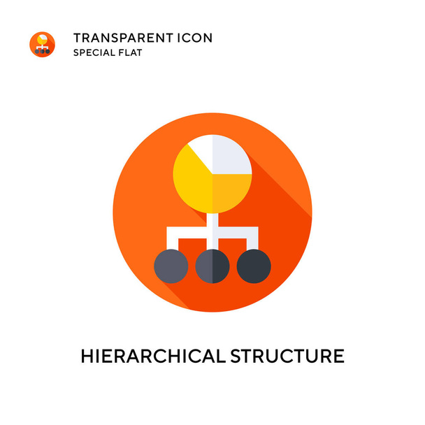 Hierarchisches Strukturvektorsymbol. Flache Illustration. EPS 10-Vektor. - Vektor, Bild