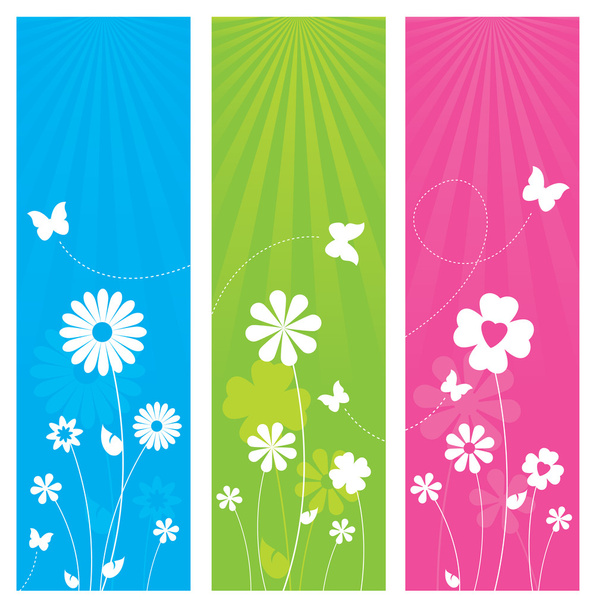 Floral Banner Design - ベクター画像