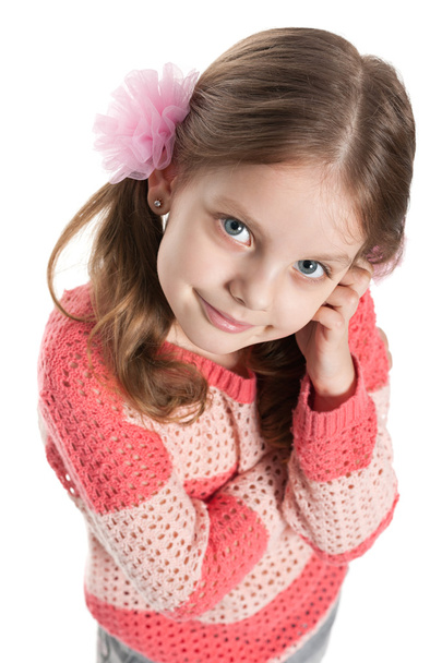 Portret van een vrij klein meisje - Foto, afbeelding