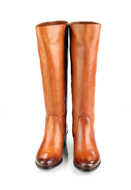 Brown female boots - Фото, зображення