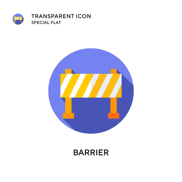 Barrier vector icon. Flat style illustration. EPS 10 vector. - Vector, Image